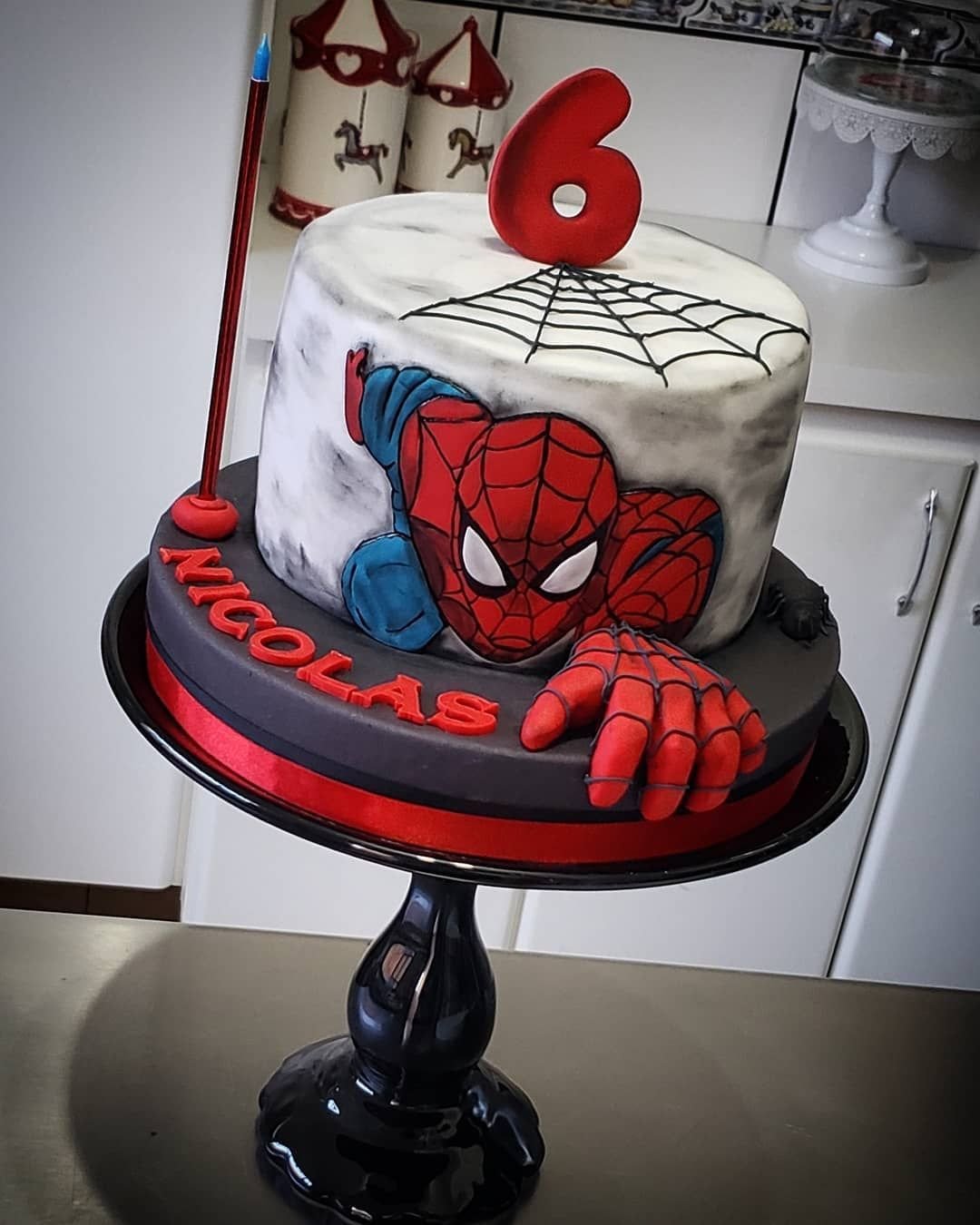 Торт человек паук Happy Birthday gio