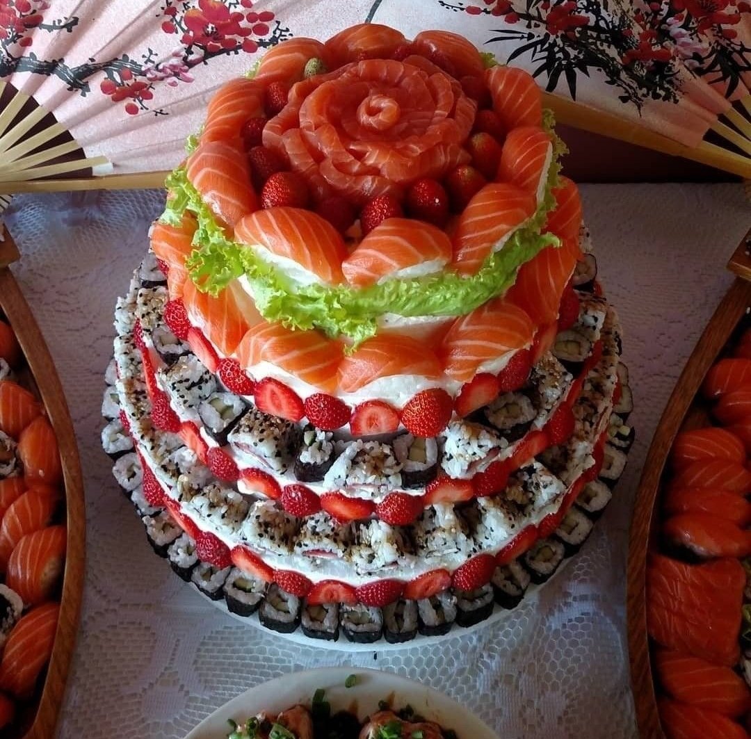 Суши торт Банзай