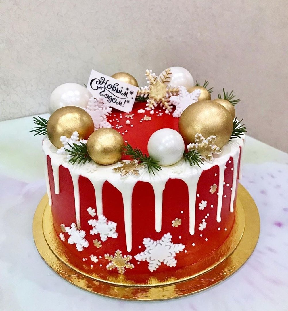 Массовые новогодние торты