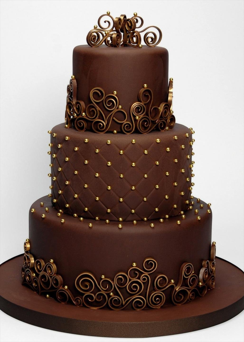 Шоколадный торт на свадьбу