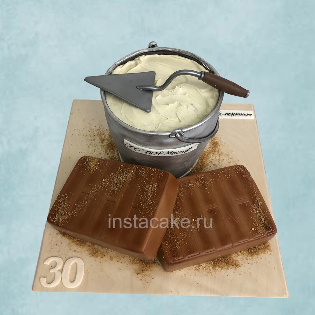Кирпичи из шоколада на торт