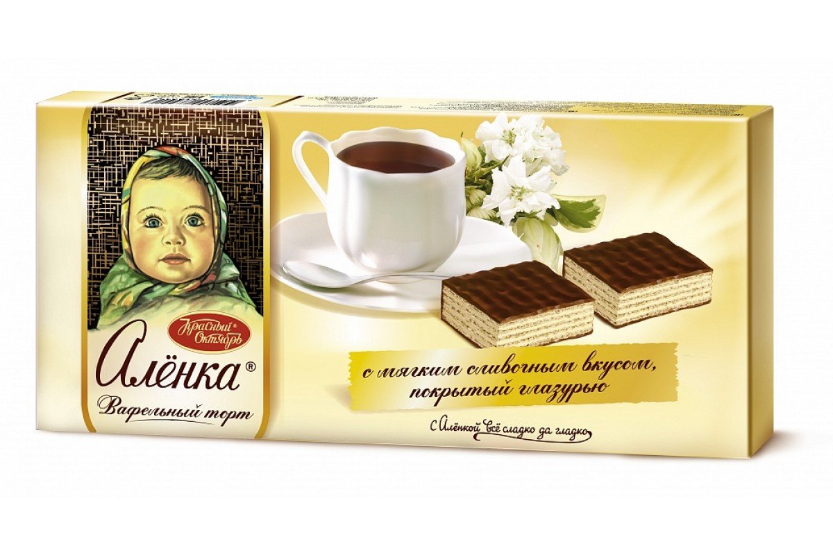Торт вафельный Аленка 250г