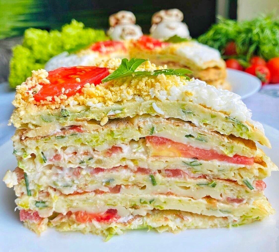 Закусочные торты на праздничный стол