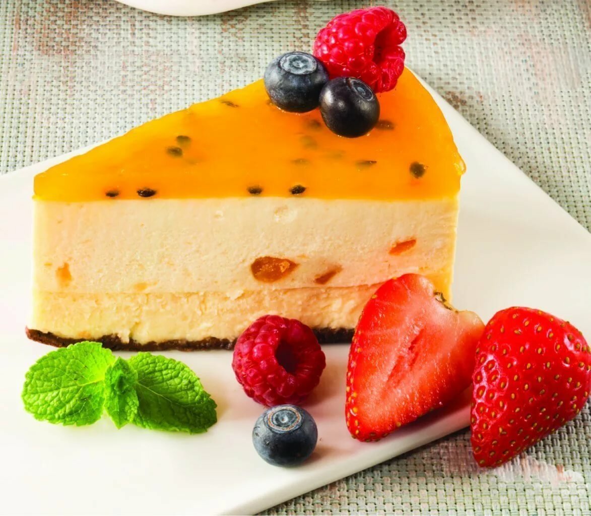 Чизкейк манго маракуйя