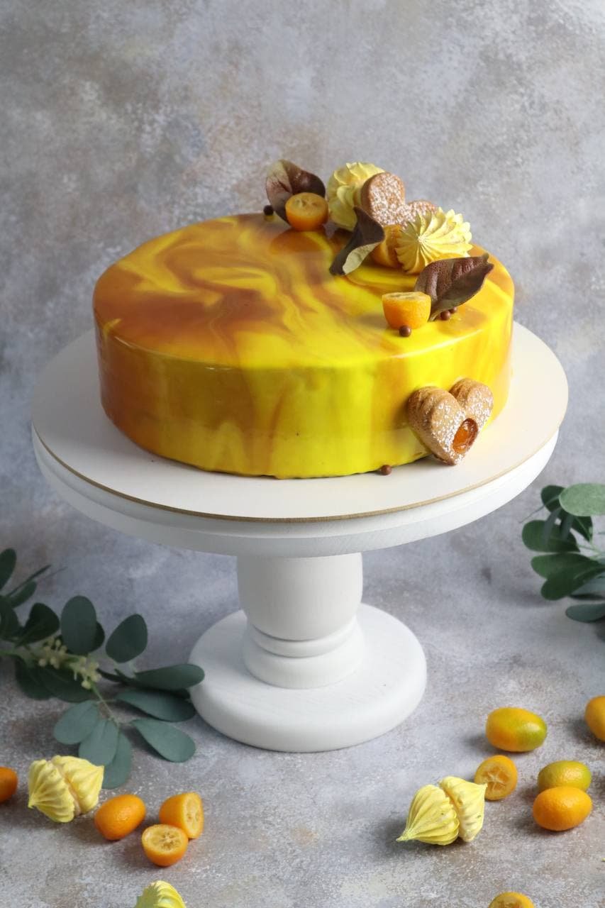 Яблочный тарт с заварным кремом