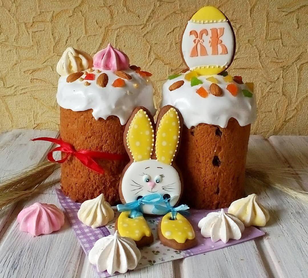 Пасхальный кулич декор