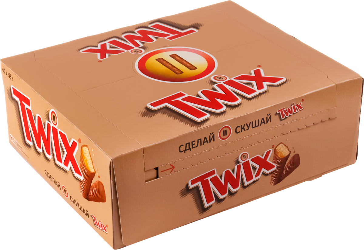 Twix 55г коробка
