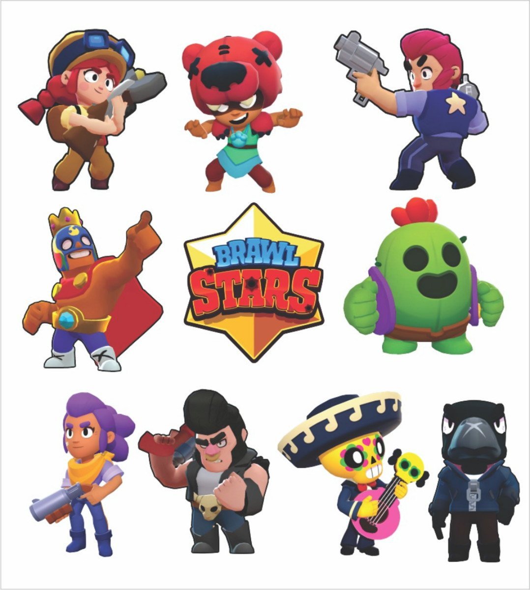Вафельная печать Brawl Stars