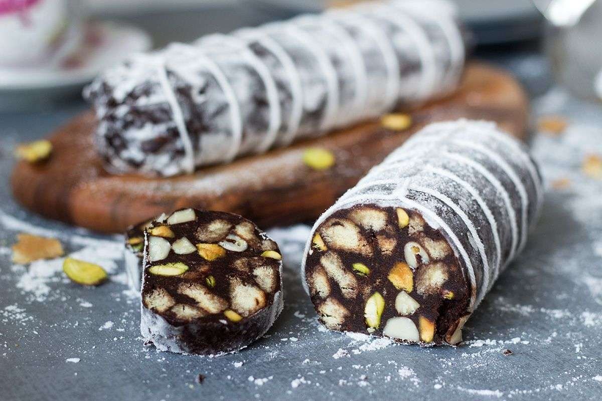 Салями шоколадная колбаса