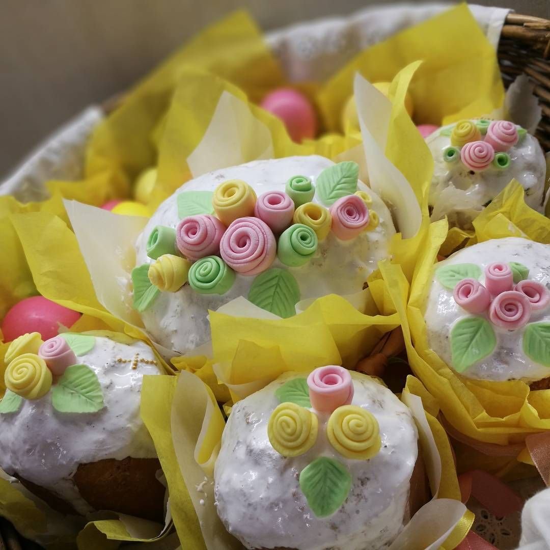 Пасхальный кулич декор