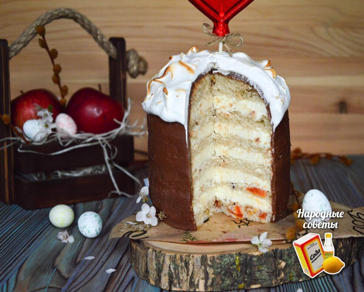 Пасхальные куличи на столе