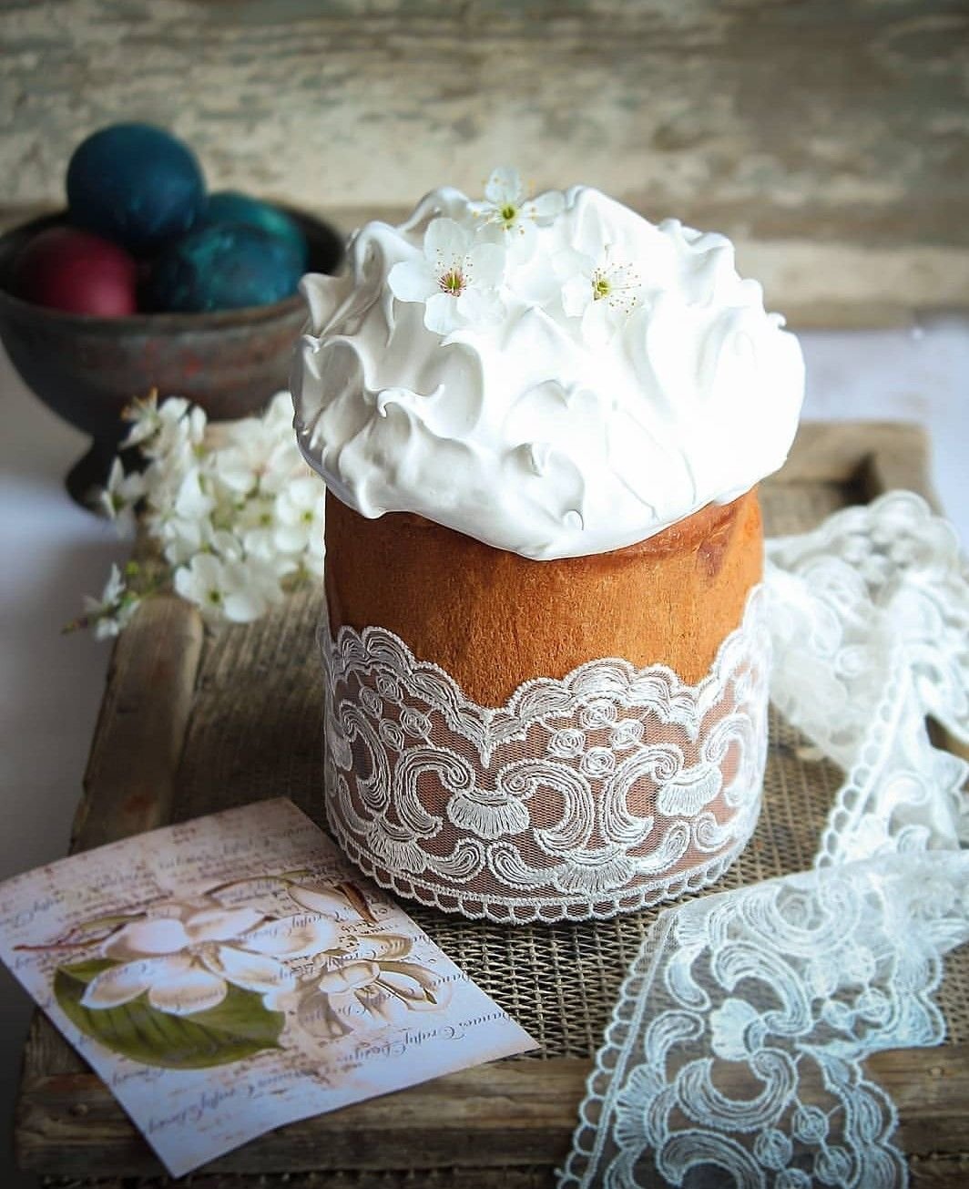 Кулич Пасхальный творожный