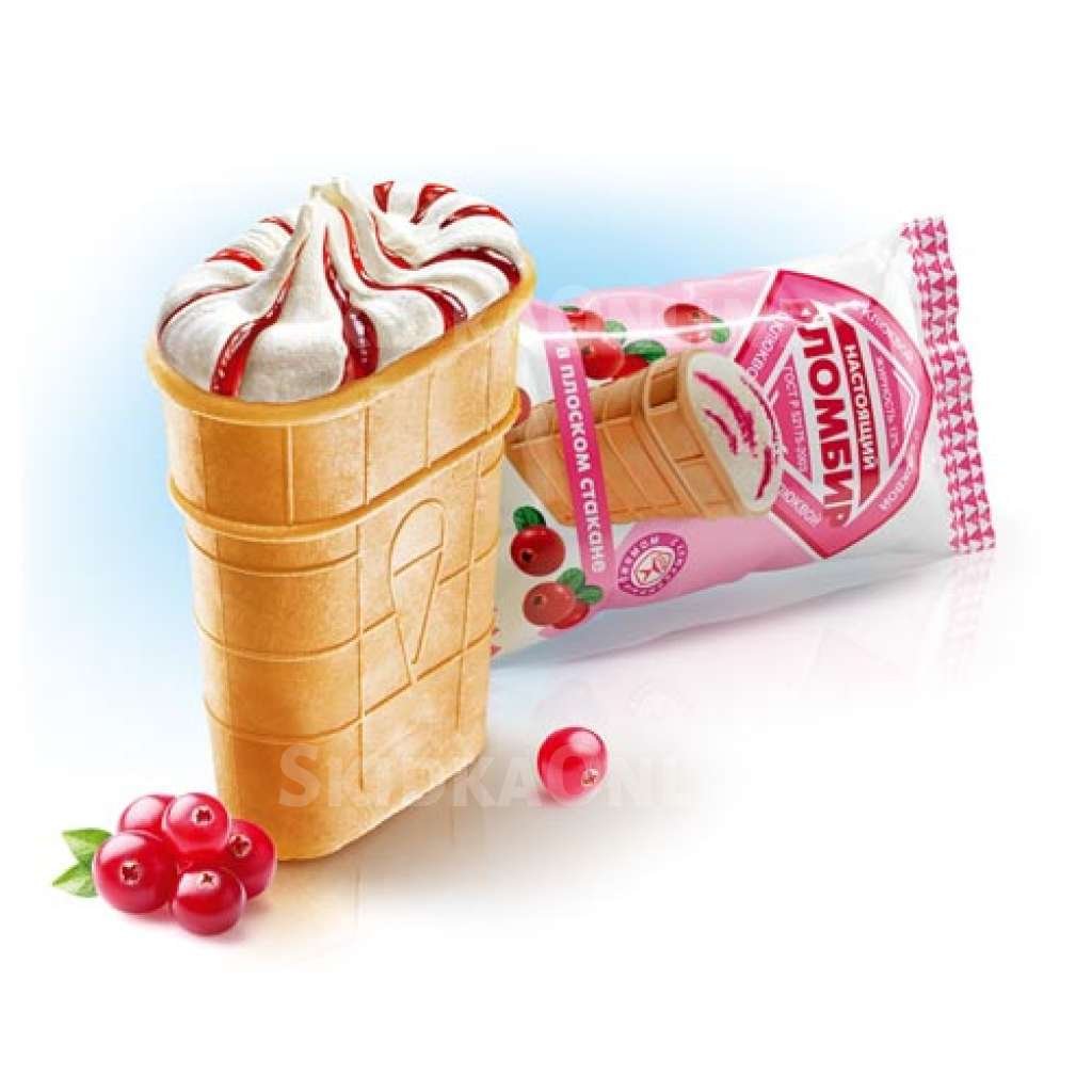Советское мороженое пломбир в стаканчике
