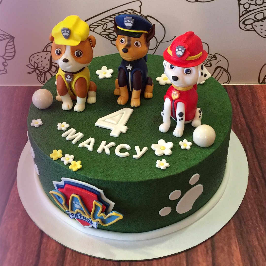 Торт Щенячий патруль для мальчика 5 лет