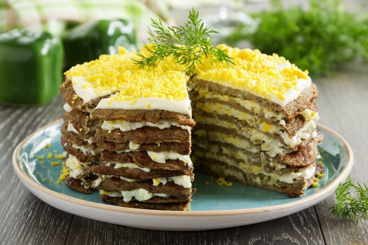 Скрипкина печеночный торт