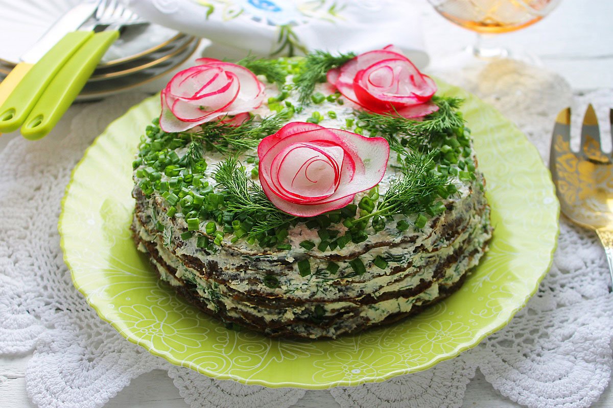 Торт из куриной печени