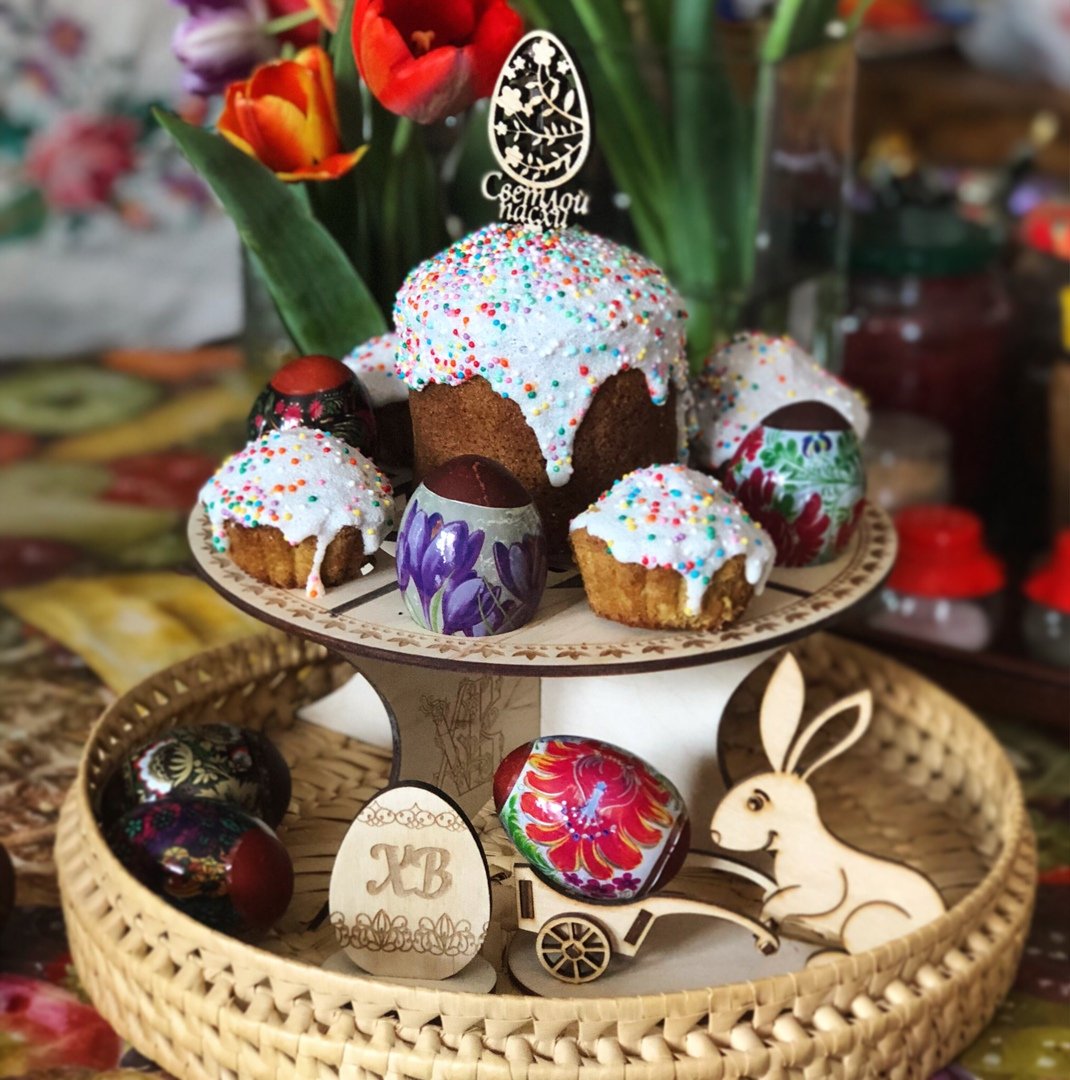 Куличи с пряничными топперами