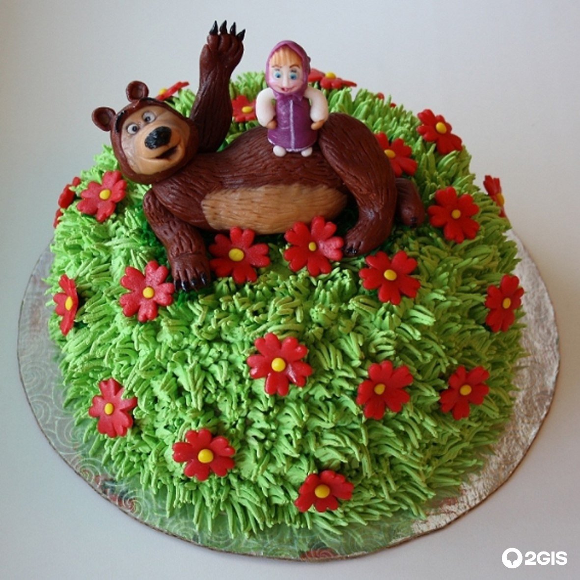 Торт с медведем для девочки