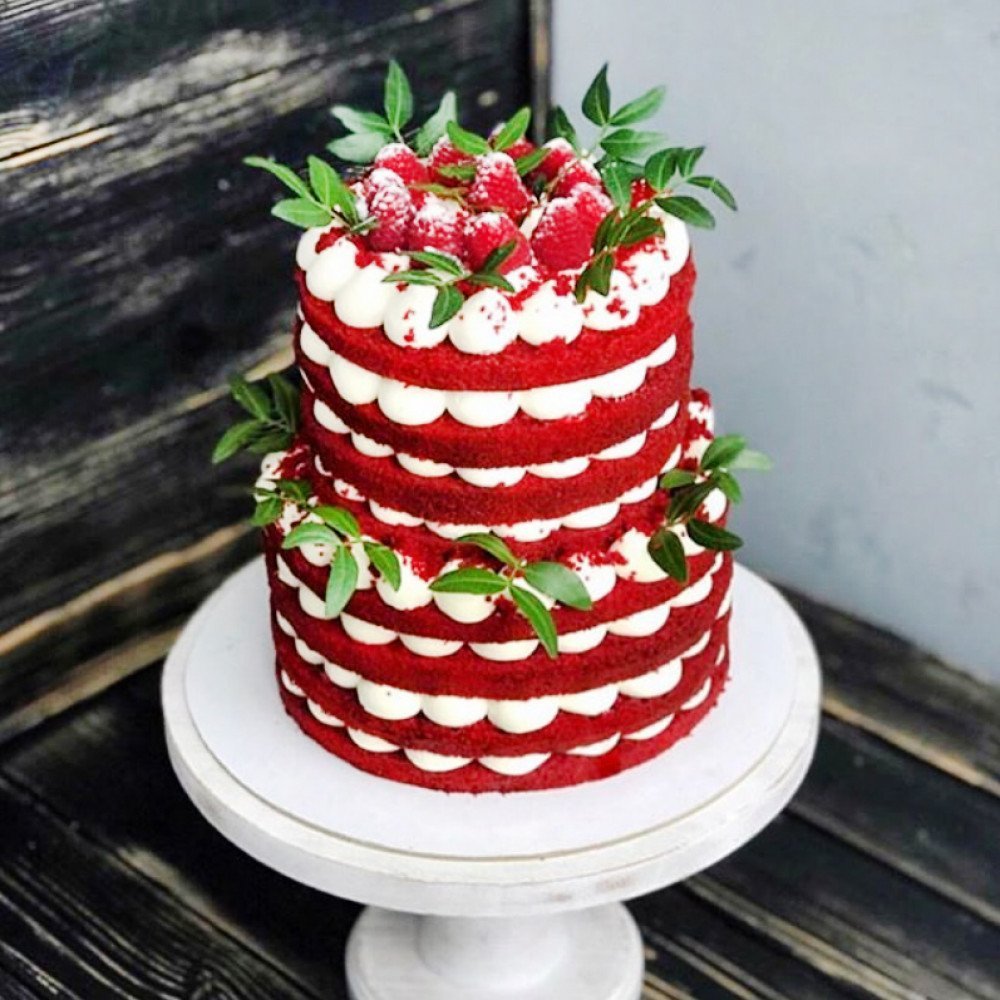 Торта "красный бархат" (Red Velvet).