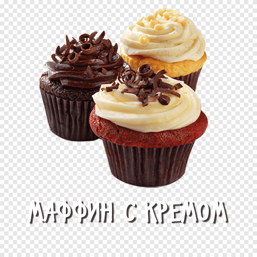 Пирожное на прозрачном фоне