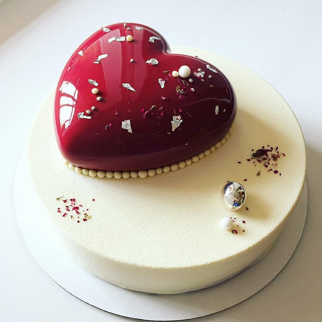 Пирожное сердечко муссовое