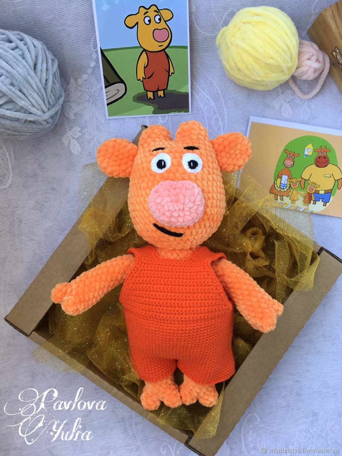 Лего оранжевая корова