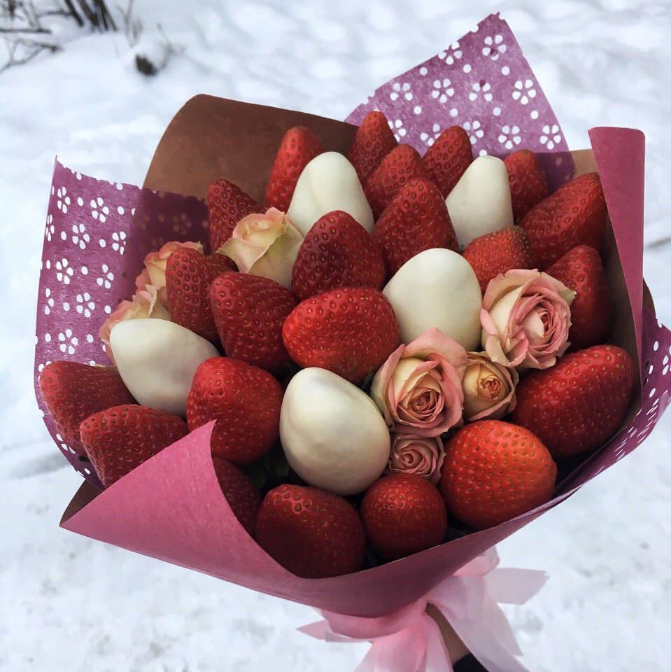 Букет из клубники в шоколаде