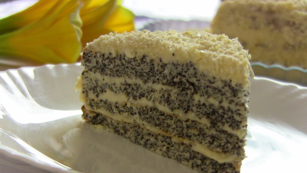 Торт с маками
