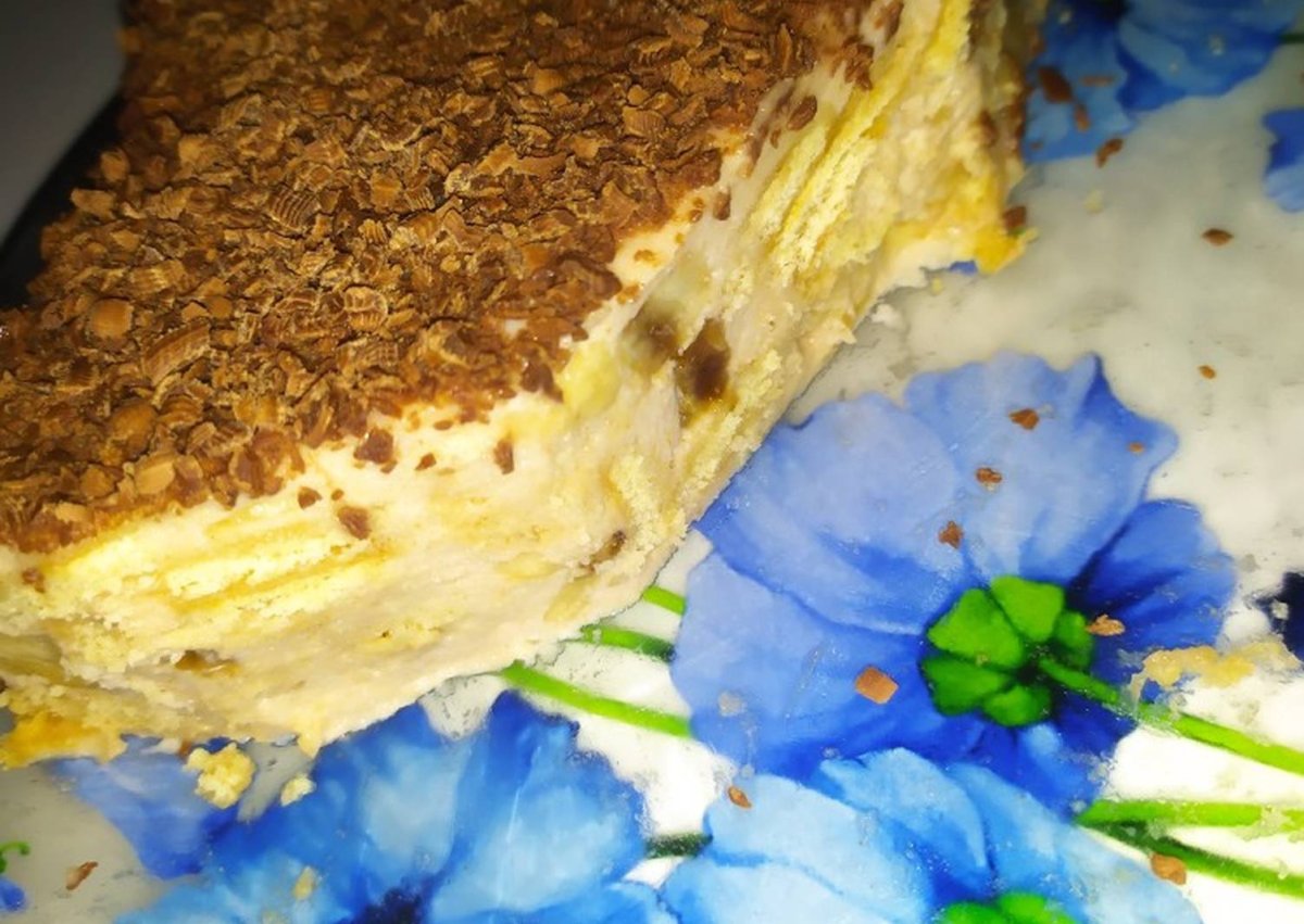 Торт из печенья с заварным кремом
