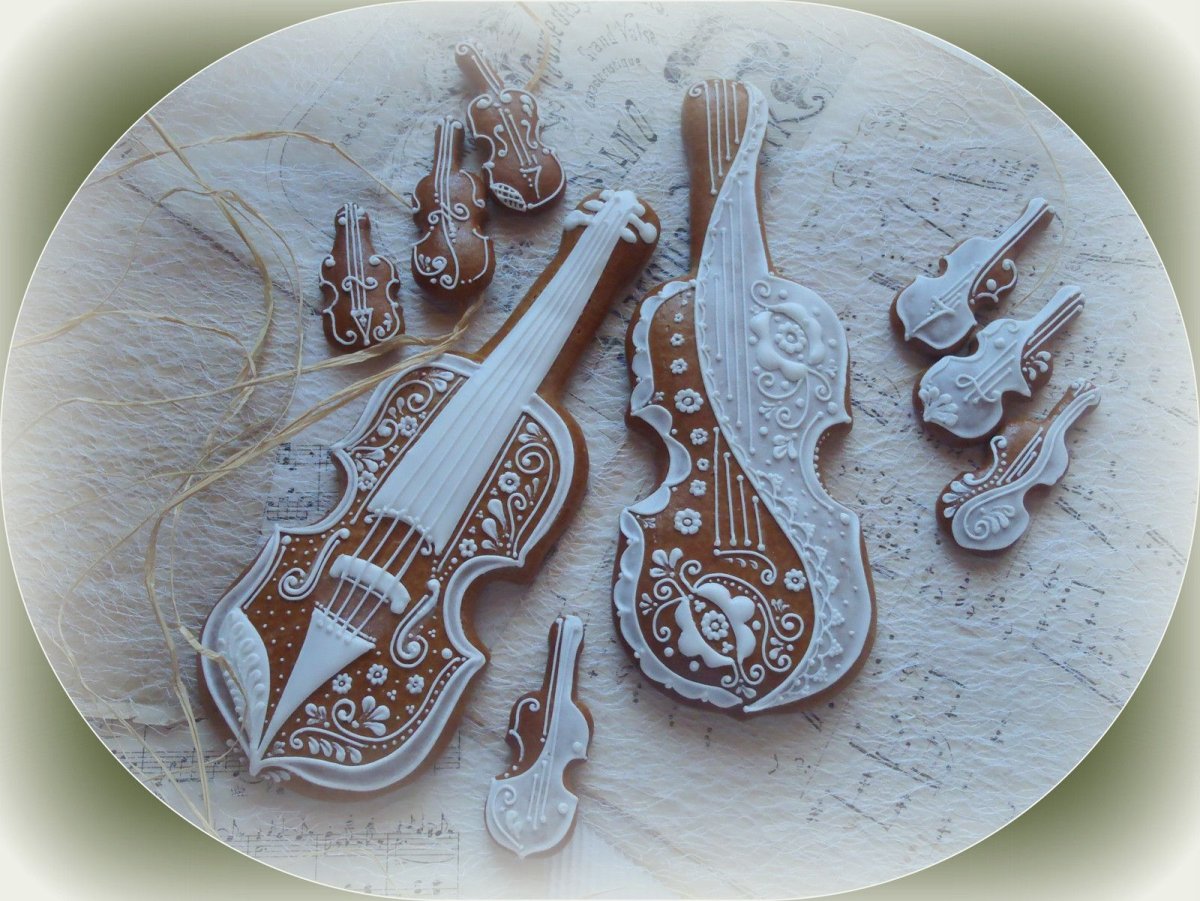 Пряник "скрипка"