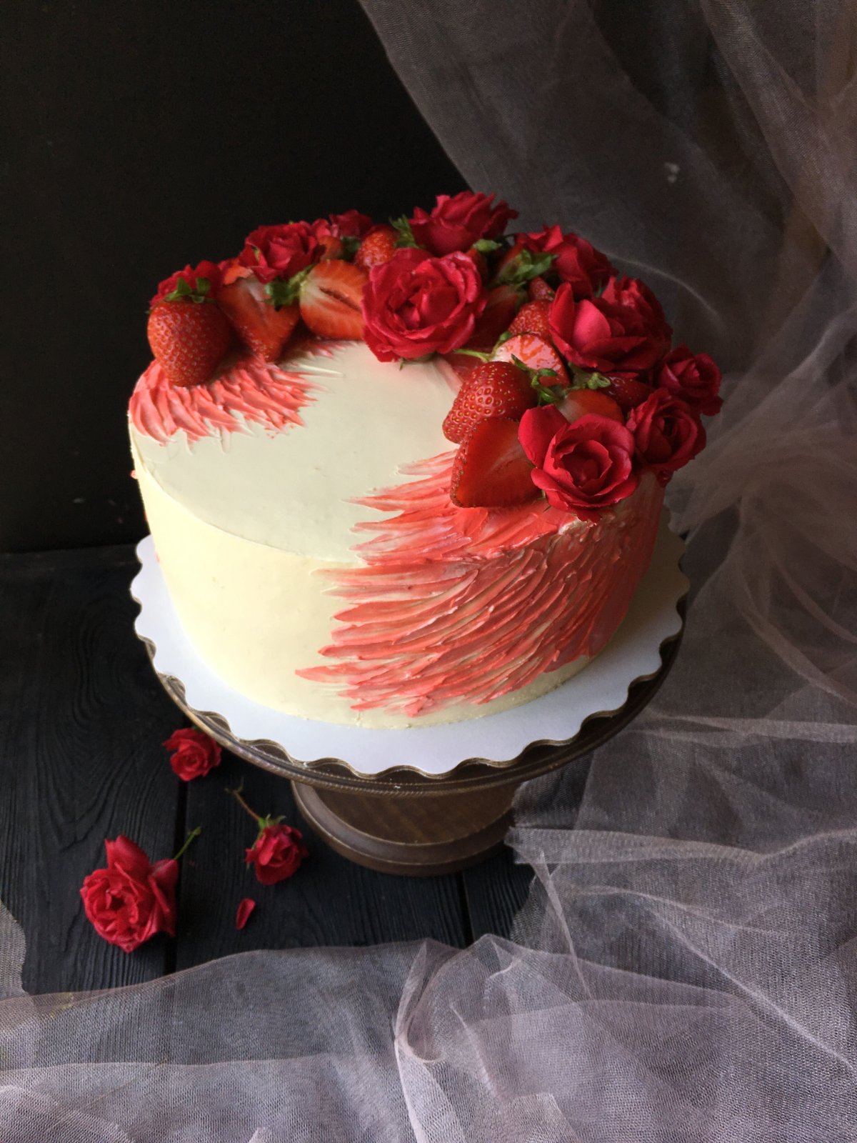 Fruits on Cake