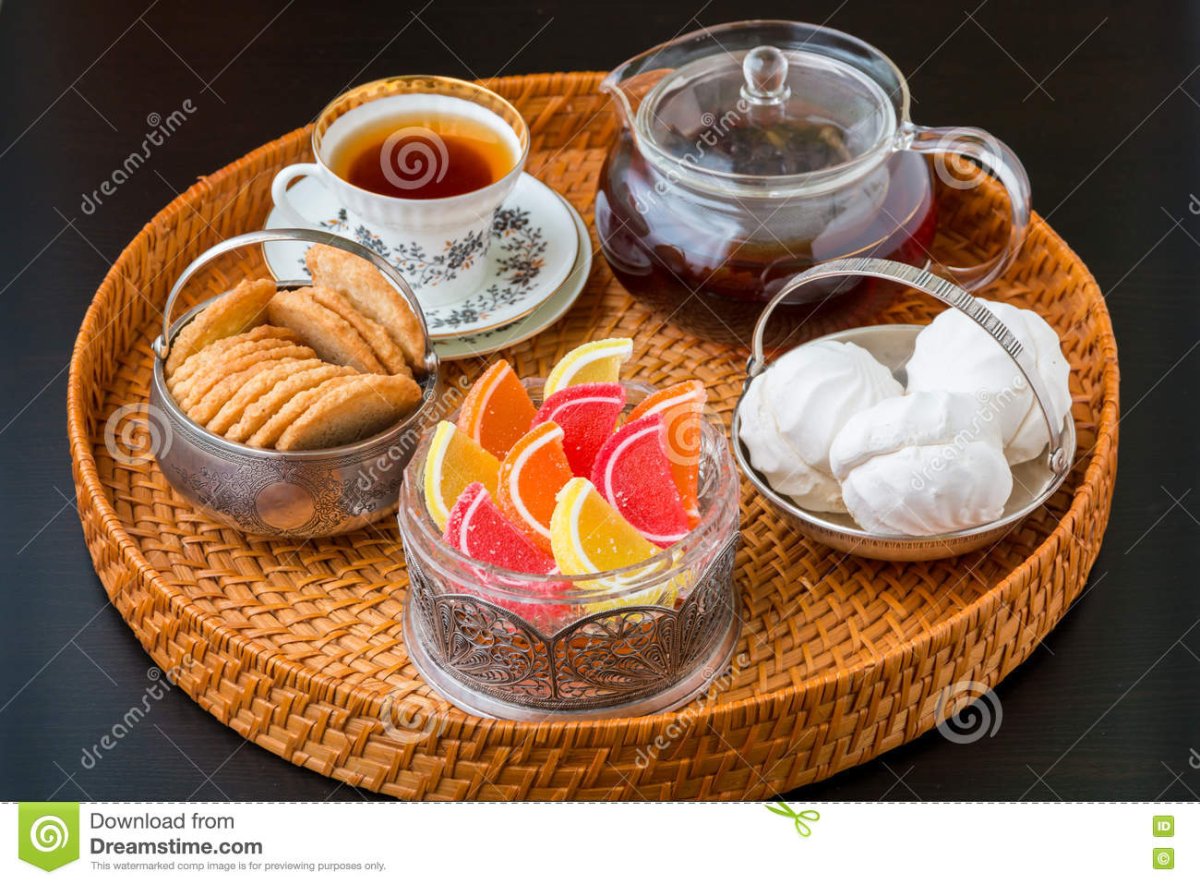 Чаепитие с конфетами