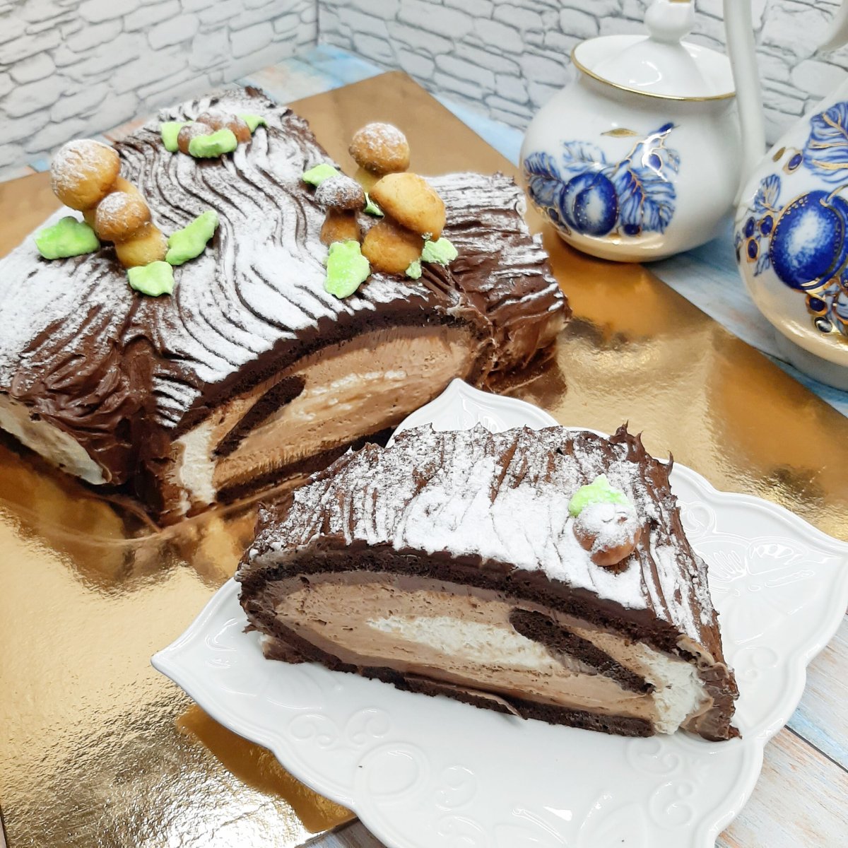 Рождественское полено Буш де Ноэль (Buche de noel)