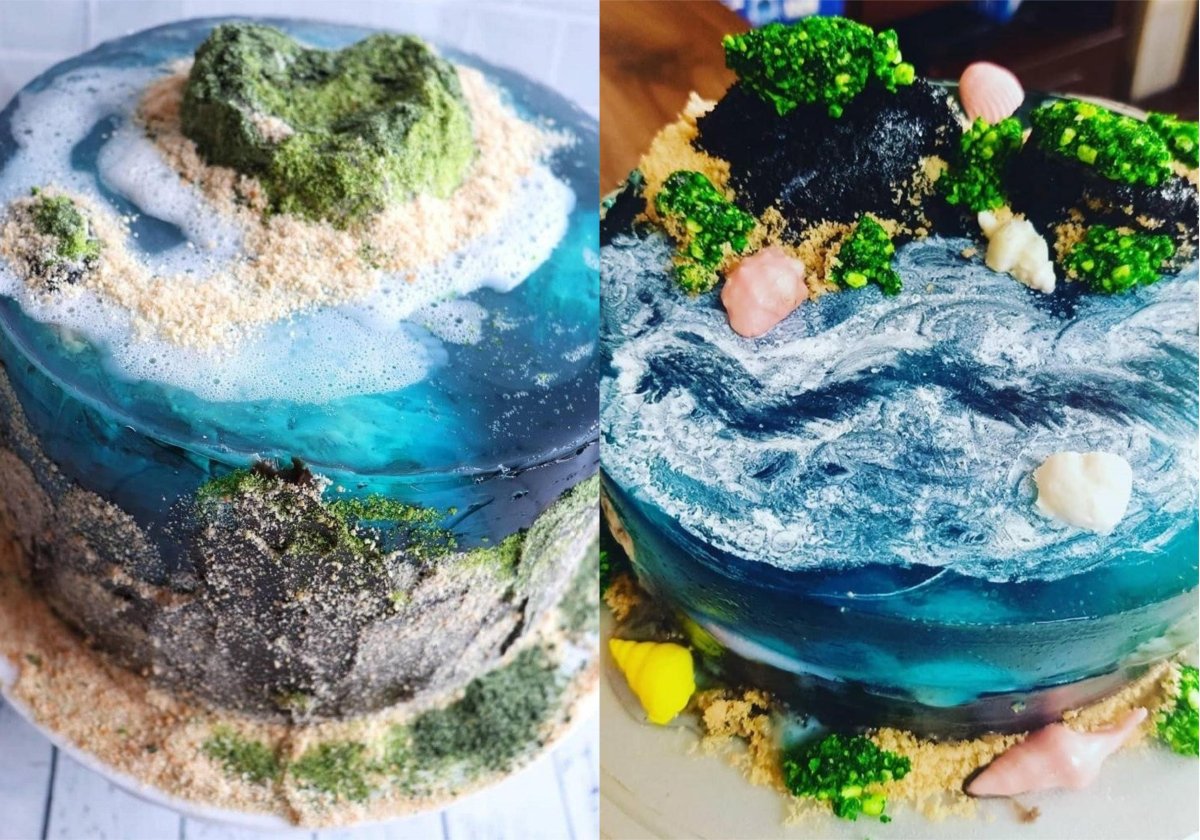 Торт Морское дно для мальчика
