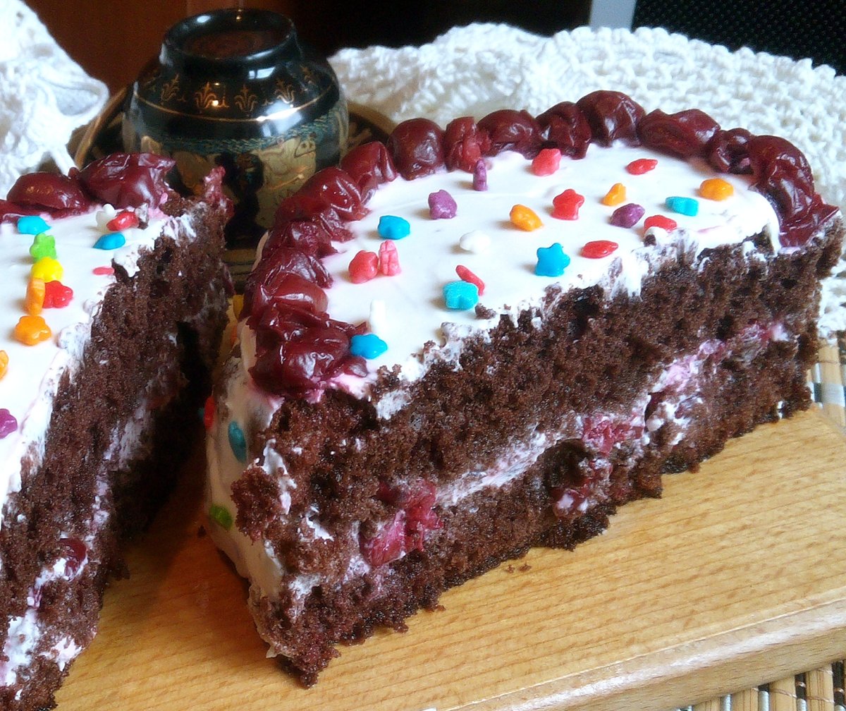 Торт с прослойкой конфи