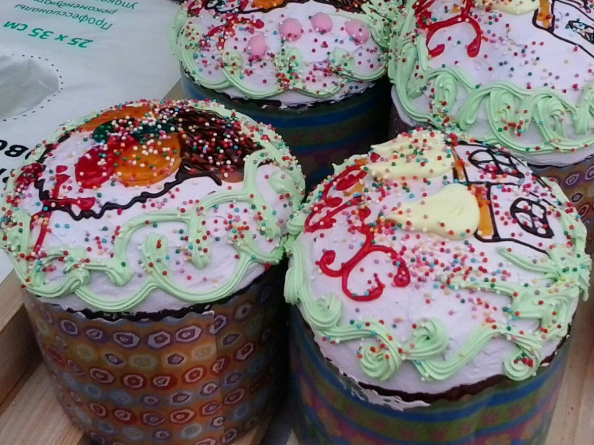 Украшение куличей мастикой