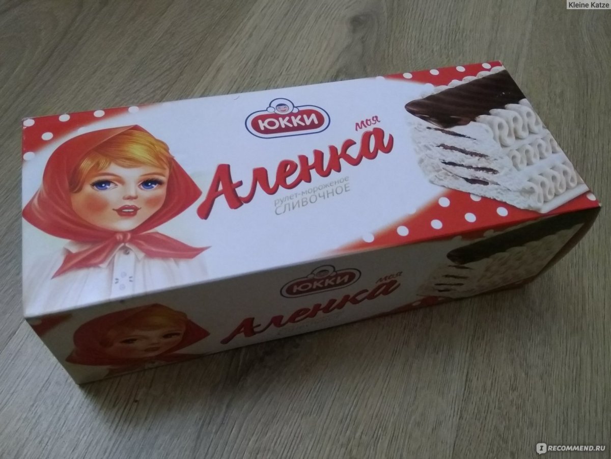 Пирожное алёнка со вкусом пломбира