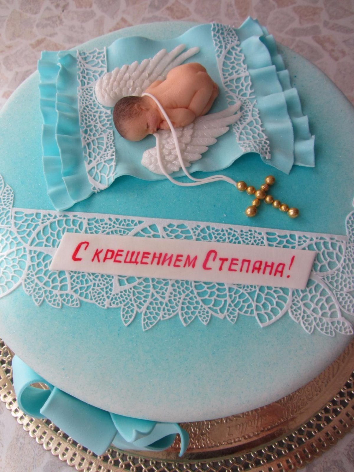Торт на крестины