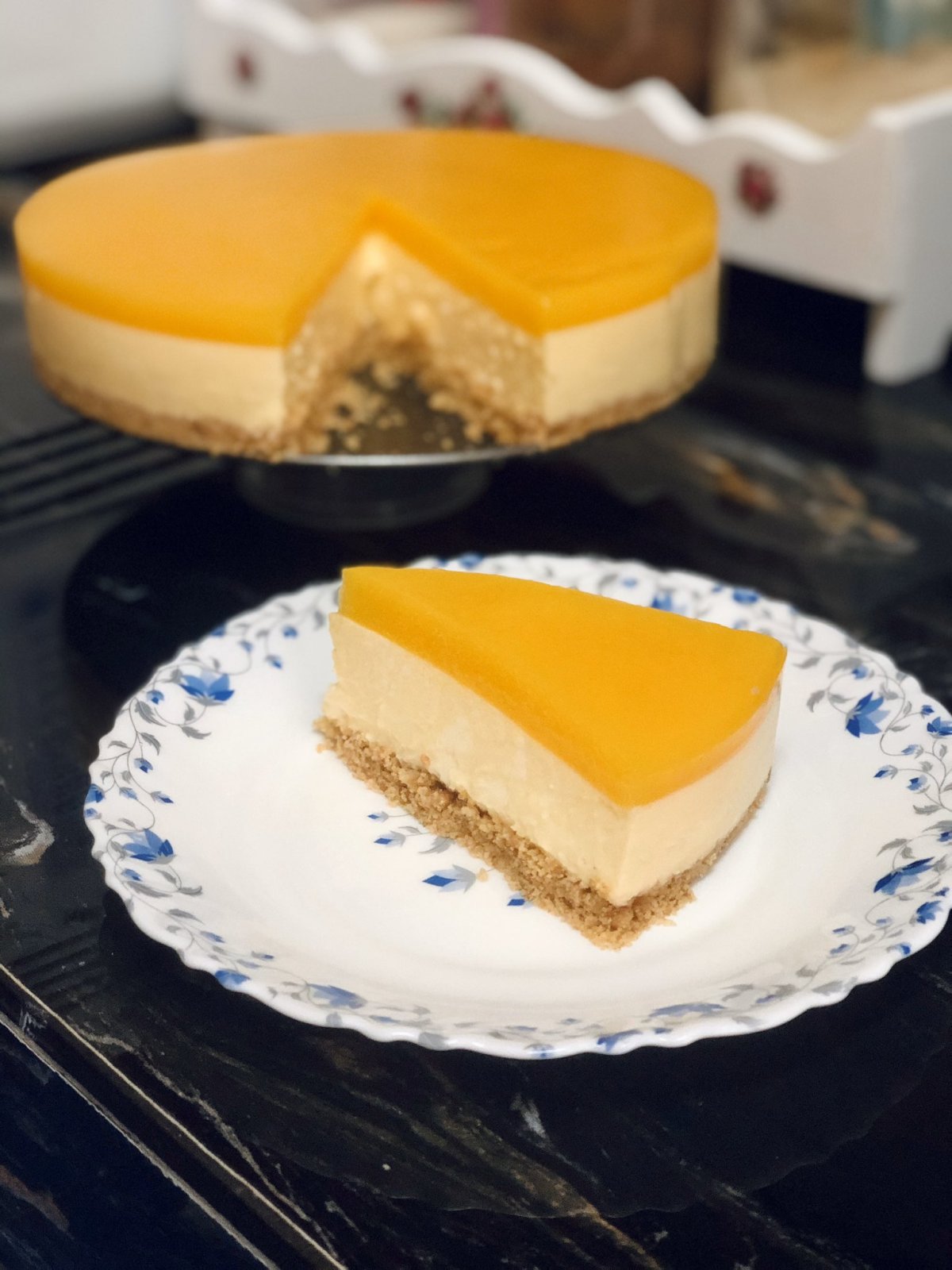 Чизкейк манго маракуйя