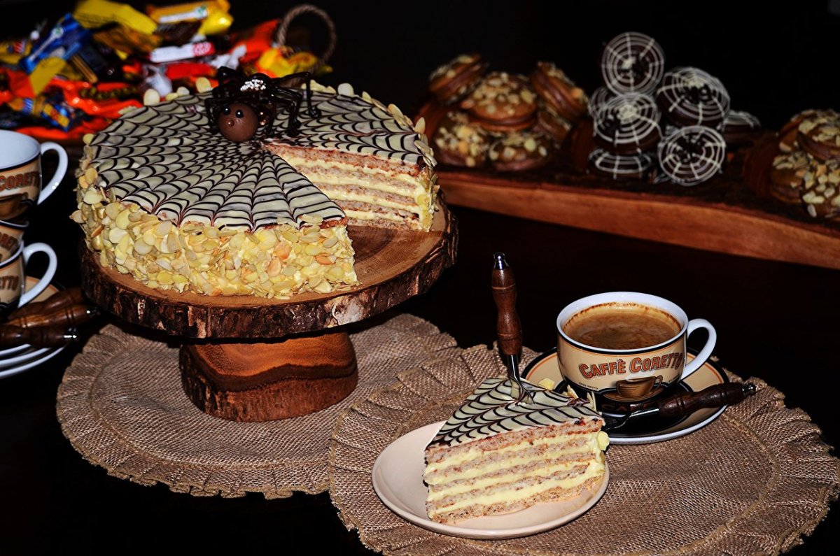 Чай кофе пирожное