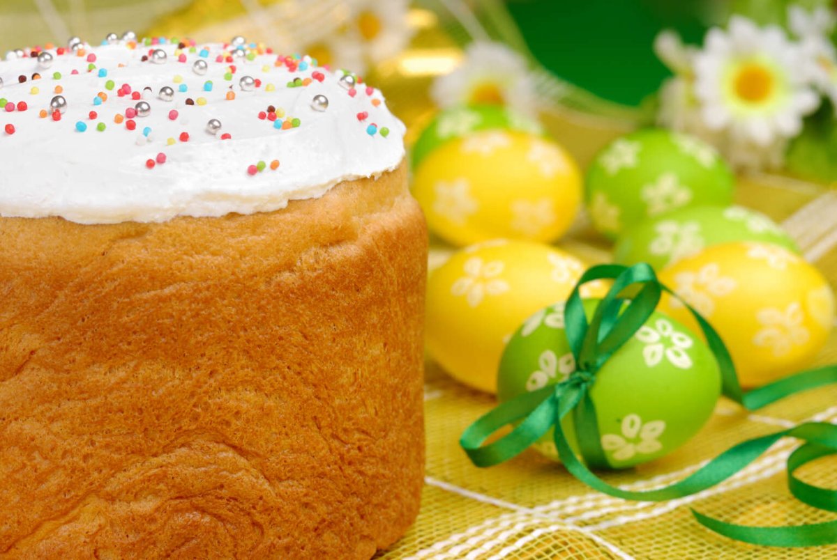Кусочки кулича
