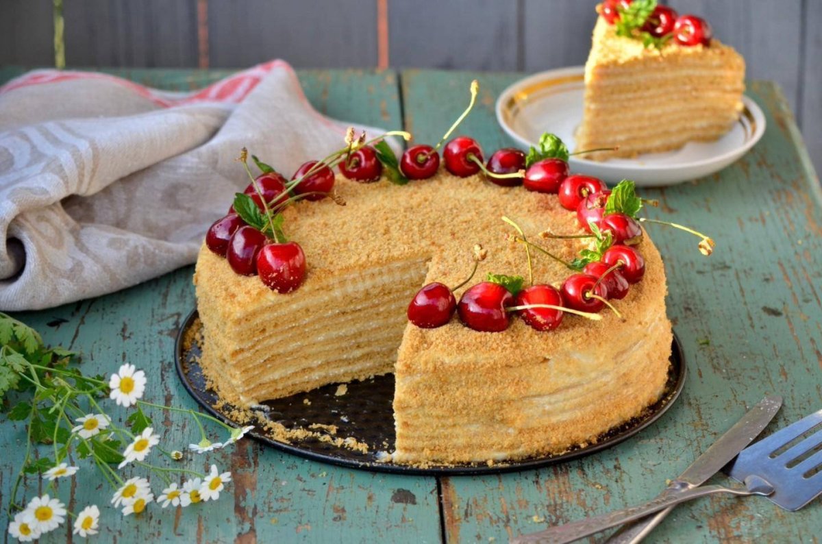 Торт с медовыми коржами