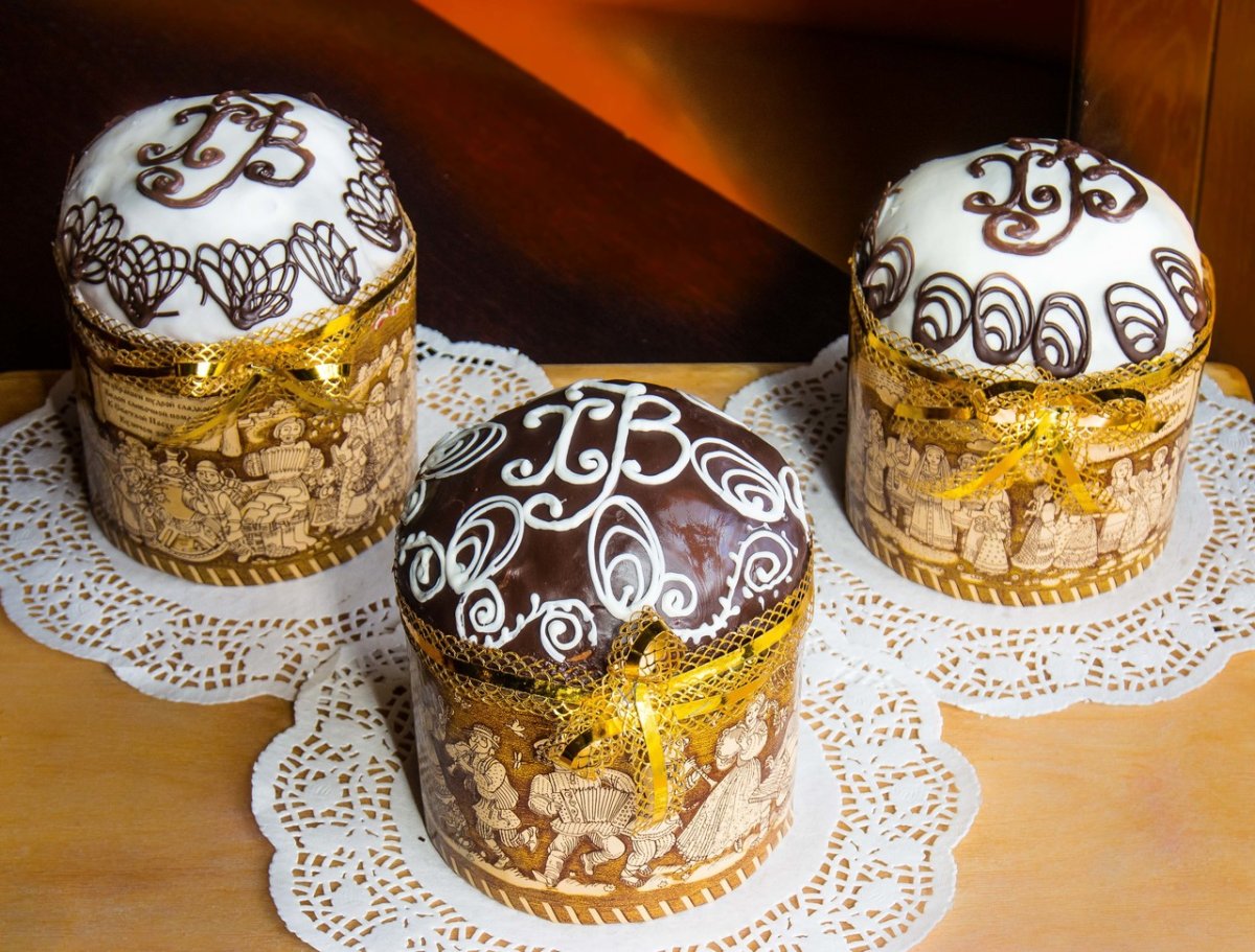 Кулич Пасхальный красивый