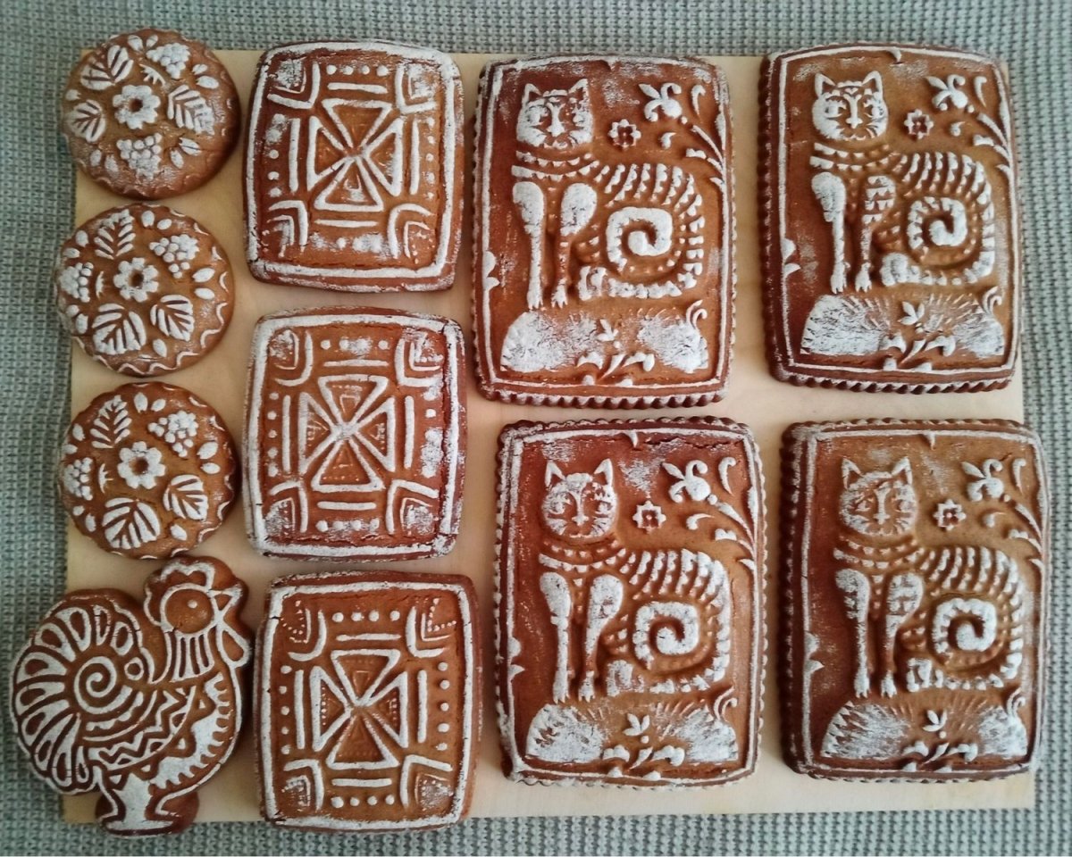 Пряники с розочками