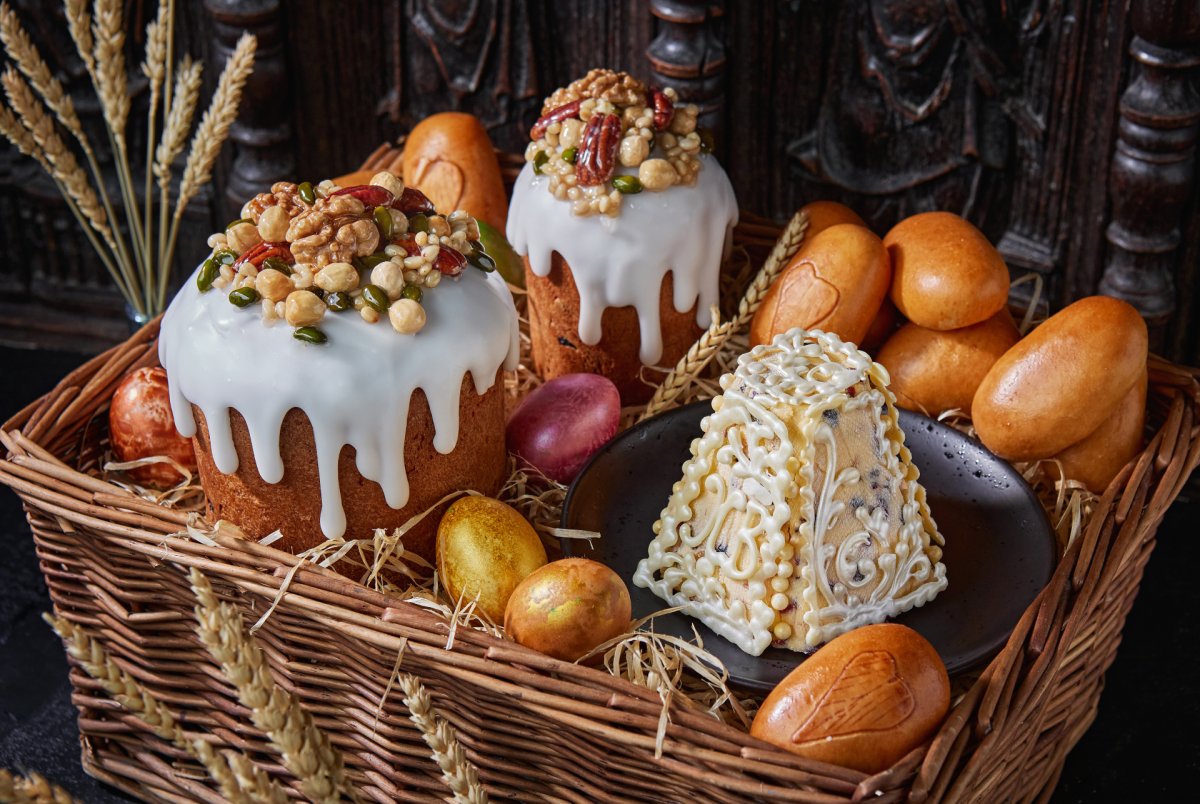 Пасхальный кулич декор