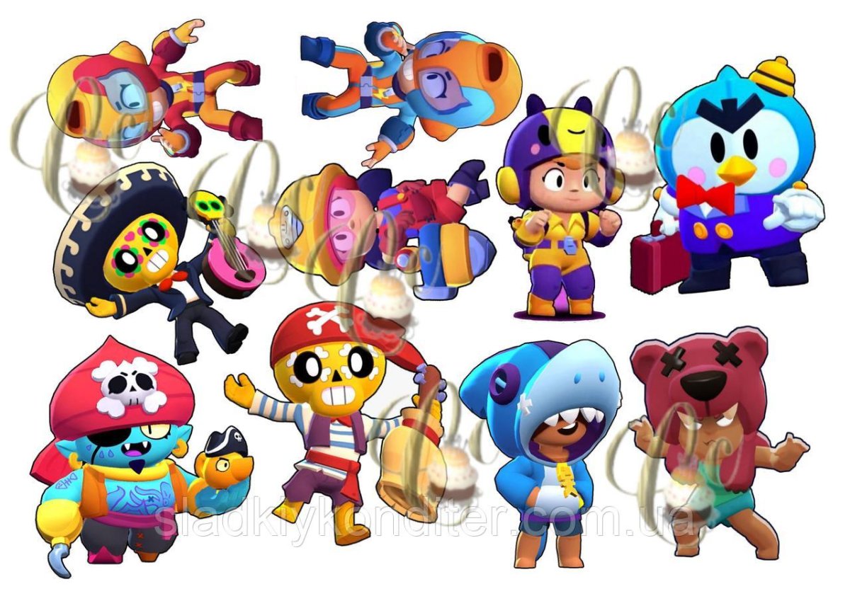 Brawl Stars для капкейков