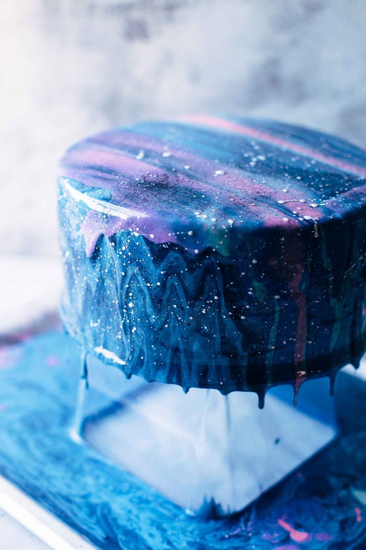 Космическое сердце торт