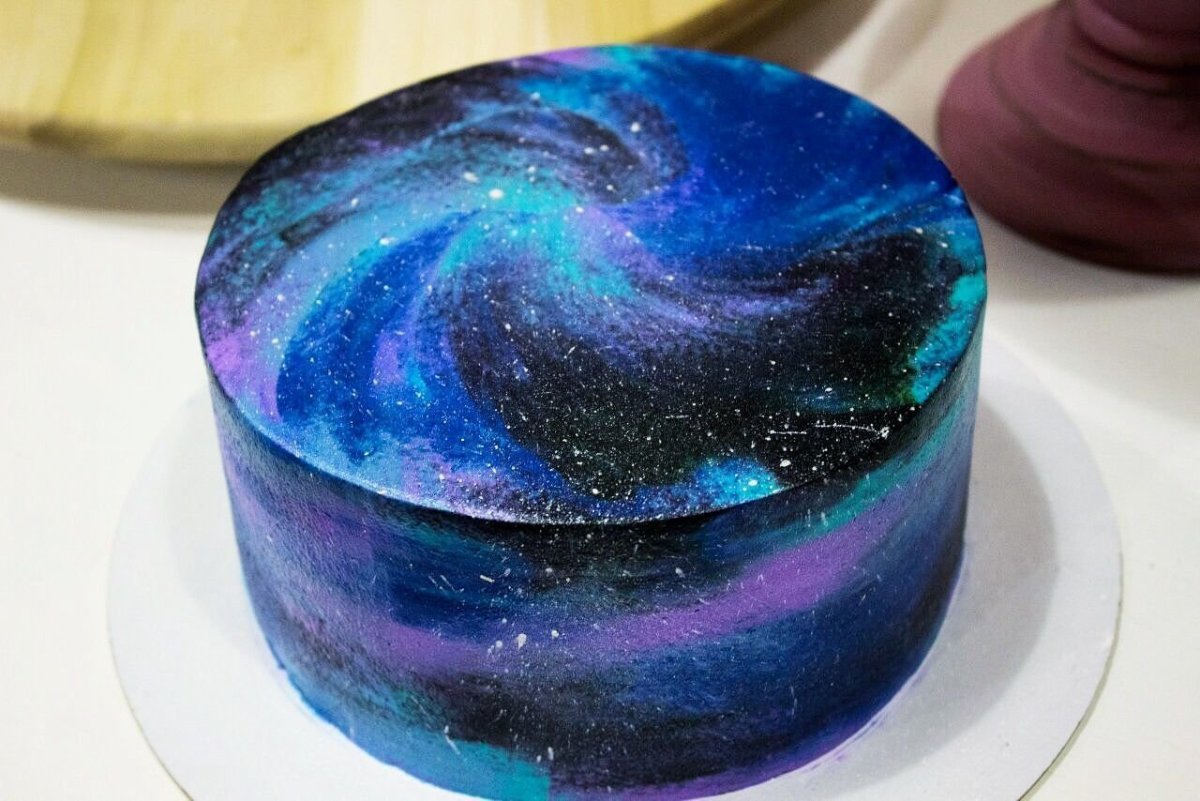 Зеркальная глазурь Северное сияние