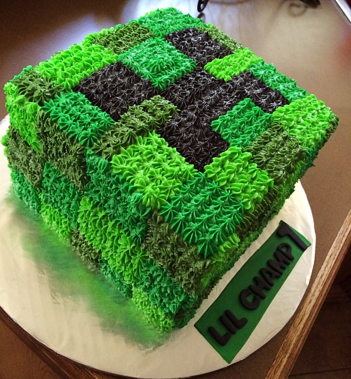 Торт Minecraft КРИПЕР