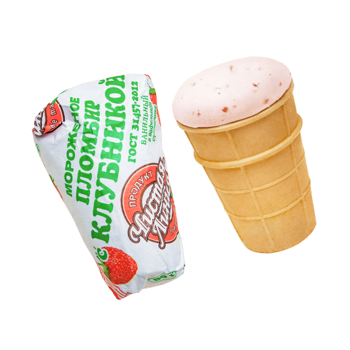 Мороженое чистая линия пломбир